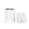 thumbnail image 4 of Speravity 28pcs 8 mm / 0.31 pulgadas Doble orificios Clip de aluminio Plata Aluminio Crimpado Bucle Cable Virola Alambre Crimpado Manga Doble orificios Herramientas y ferretería No.12 Speravity TO005652-12, 4 of 6