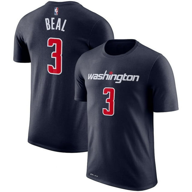 T-Shirt en Coton de Performance NBA Basketball Washington Wizards Statement Edition avec Nom et Numéro