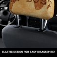 thumbnail image 4 of Kdxio Not All Those Who Wander Are Lost2 Pattern Print 2 Piece Car Head Rest Covers Set Auto Front/Rear Seats Headrest Cover Universal Fit Most Cars,Sedan, SUV, 4 of 9