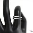 thumbnail image 3 of SS DESIGNS Double Layered One Ring, Plain Sterling Silver Trendy Dual Ring, Two Line Double Layered Silver Ring, Dainty Ring, Womens Everyday Jewelry, 3 of 3