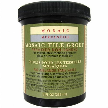 Mosaic Mercantile Mosaic Tile Grout, 8 oz, Black