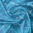 thumbnail image 5 of Ambesonne Aqua Valance Pack of 2, Vivid Water Surface Waves, 54"X12", Blue Aqua White, 5 of 5