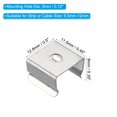 thumbnail image 2 of Unique Bargains LED Strip Light Clips Mounting Bracket Fixing Clips with Screws for 9.5mm-12mm Light Cable Ribbon 100 Pack, 2 of 6