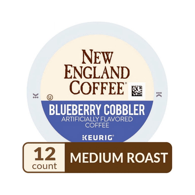 New England Coffee, K-Cup Pods, Blueberry Cobbler, 12 count - Walmart.com