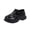 Black, variant on Owordtank Toddler Girls Sandals Kids Closed Toe Breathable Adjustable T-Strap Flat Soft Sole Non Slip Trendy Outdoor Shoes