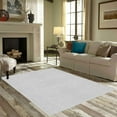 thumbnail image 2 of Ambiant Pet Friendly Solid Color Area Rugs Off White - 9' Octagon, 2 of 4