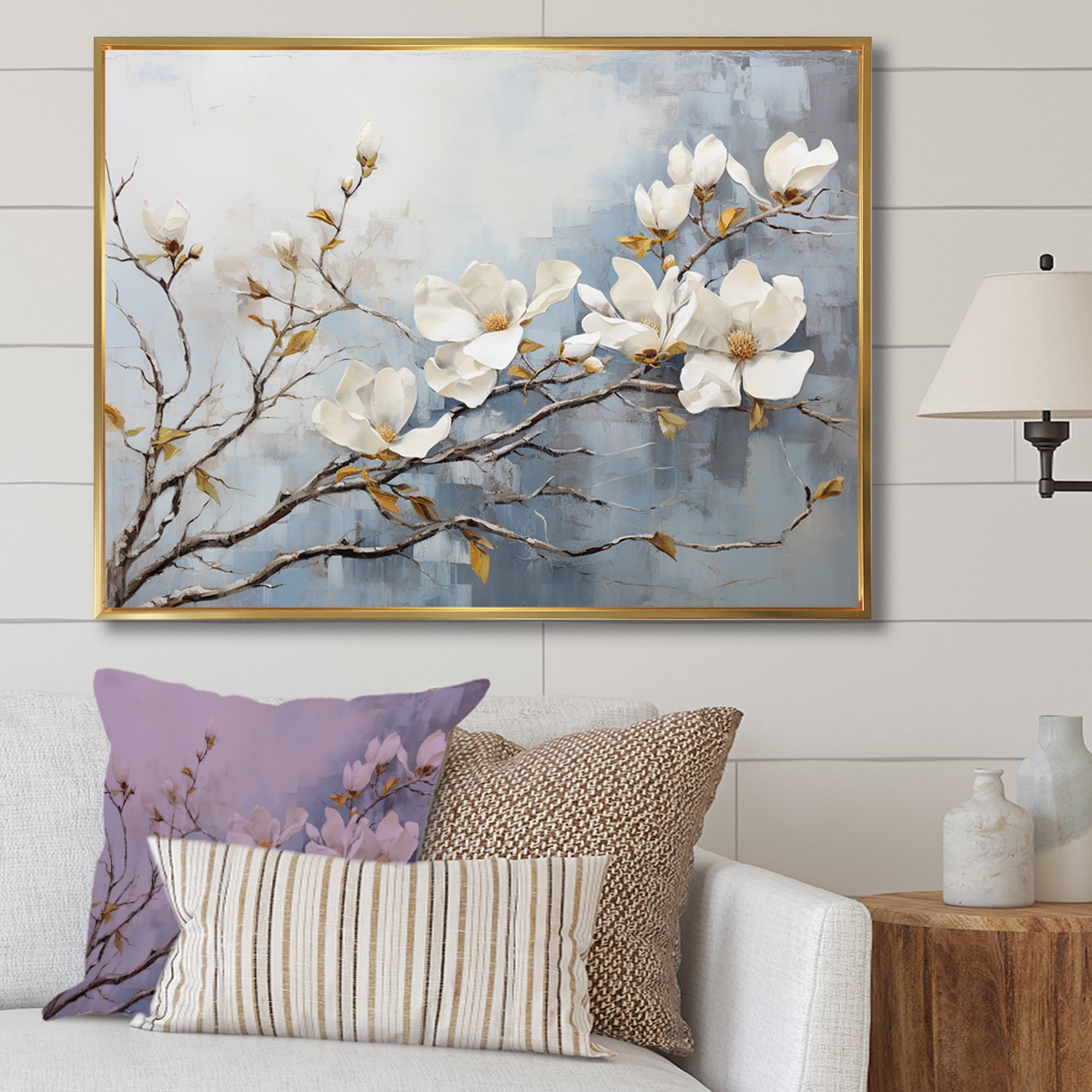 Framed Magnolia Wall Artnull