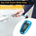 thumbnail image 3 of Funda de Llave de Coche de Silicona TPU Azul Destacado Única para Ford Mondeo/ para Ford Escort - Funda de Control Remoto de 3 Botones, 3 of 6