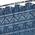 thumbnail image 3 of Blue Geometric Pattern with Elephants Shower Curtain 36"x72" ,Bathroom Decorative Shower Curtains Set with 12 Hooks,Modern Waterproof Washable Shower Curtain, 3 of 6