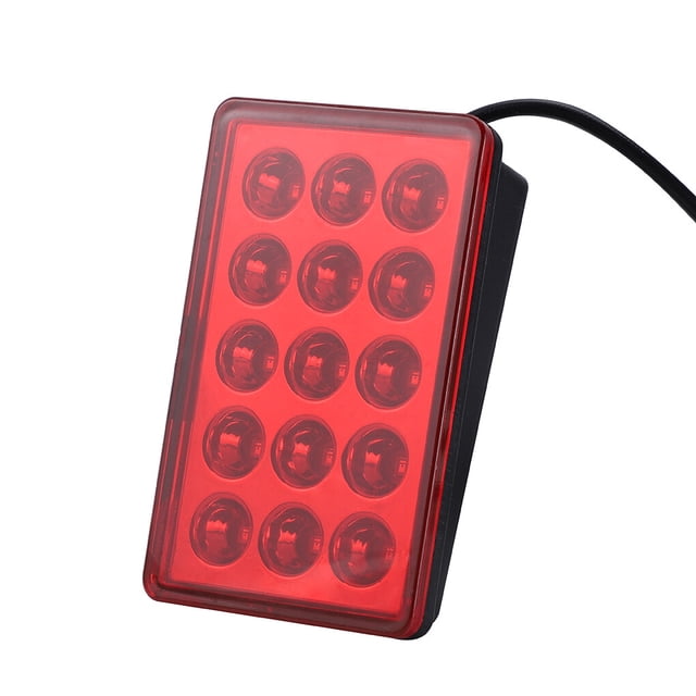 maskred Car Rear Diffuser Spoiler LED Brake Lights Bumper Cover Lamp For For For Universal Car Red White Black No.02 1Set
