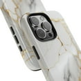 thumbnail image 2 of iPhone Tough Case - White Gold Marble Elegant Luxury High Fashion Accessory - iPhone 16 Pro Max, 2 of 6