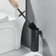 thumbnail image 2 of Escobillero Negro con Portaescobillas de Pared para Baño en Acero Inoxidable DRIVE, 2 of 5