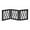 Black Twist, variant on Etna Freestanding Wood Pet Gate 3-Panel Tri Fold Dog Fence - 48" Wide
