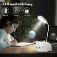 thumbnail image 2 of MesaSe USB Eye Protection Desk Lamps Cute Cat Night Light 400mAh Reading Lamp (White), 2 of 7