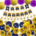 thumbnail image 2 of Eid Mubarak Banner Globos Conjunto de decoración de fiesta Fondo Foto Props Guirnalda para Eid Mubarak musulmanes Conjunto de decoración interior al aire libre Azul BLESIY Globos Eid, 2 of 8