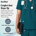 thumbnail image 4 of Sewkind Men’s Scrub Set Caribbean Blue XL V-Neck Medical Scrubs with Jogger Pants 7 Pockets Athletic Fit, 4 of 6