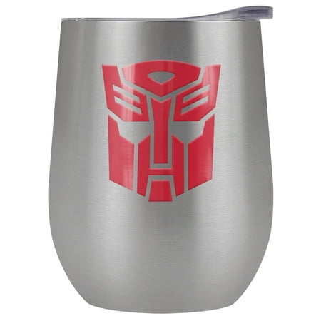 

Transformers Official Autobot 12 oz Stemless Tumbler Stainless Steel Travel Cup|Lake Tumbler|Insulated with Leak Resistant Slide-Lock Lid
