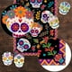 thumbnail image 3 of Mantel de lino con diseño de calavera de azúcar mexicana para el hogar, la cocina y el comedor (13 x 72 pulgadas), 3 of 5