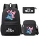 thumbnail image 2 of Disney 3Pcs Lilo Stitch Backpack Set for Teen Boy Girl Back To School Backpack with Lunch Bag Student Schoolbag Men Women Bags, 2 of 4