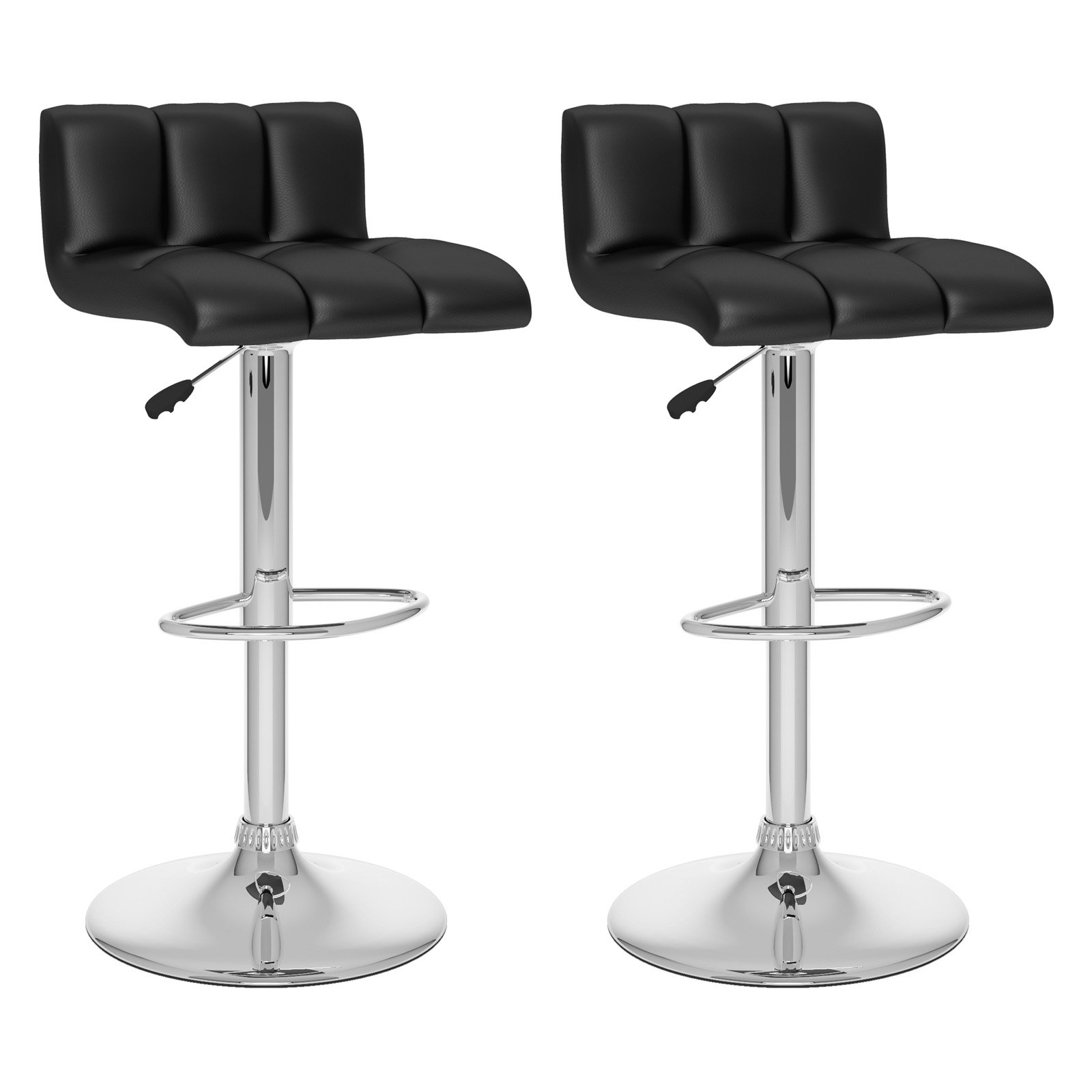 CorLiving LowBack Adjustable Barstools, Set of 2