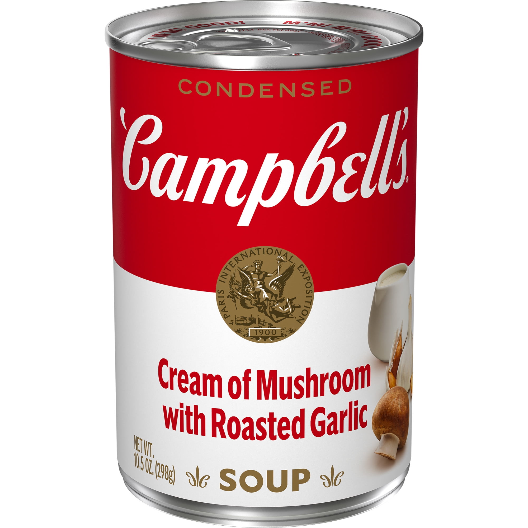 Campbell's Condensed Cream of Mushroom with Roasted Garlic Soup, 10.5 Ounce Can