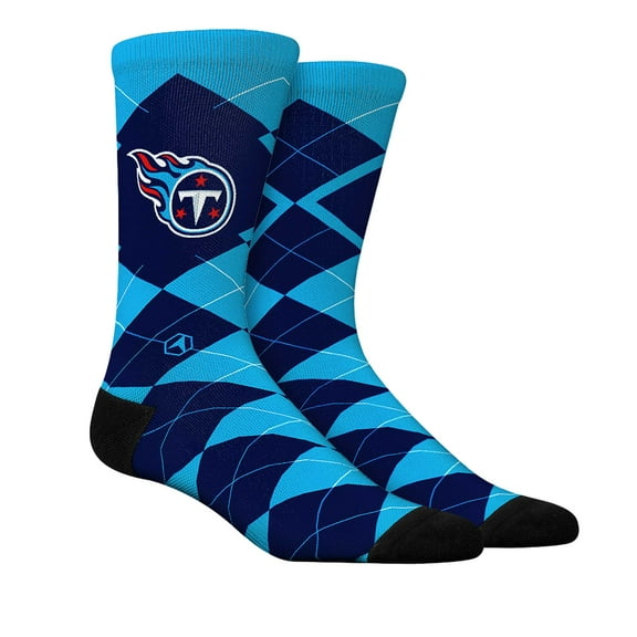 Unisex Rock Em Socks Tennessee Titans Argyle Knitted Dress Socks