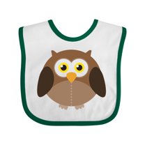 Inktastic Owl Fat Brown Boys or Girls Baby Bib