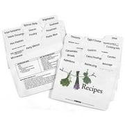 Labeleze Recipe Card Divider 3-by-5-Inch Set