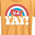 thumbnail image 3 of Instant Message - USA Yay - Women's Short Sleeve Graphic T-Shirt, 3 of 7