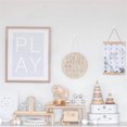 thumbnail image 1 of Adornos colgantes de pared de viruta de madera con letras del alfabeto ABC redondas nórdicas decoración de tienda de ropa para niños accesorios de fotografía de cartón, 1 of 2