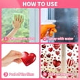 thumbnail image 4 of Valentine’s Day Window Clings Stickers,Bexikou 9 Sheets Valentines Day Window Clings,Heart Shaped Double Sided Window Decals for Home Wedding Anniversary Party Office Decoration, 4 of 6