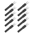 thumbnail image 4 of Fork Wire Connector, Reliable Spade Plug U Type High Strength Rugged Lightweight  For Multimeter Black, 4 of 8