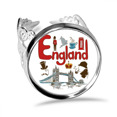 thumbnail image 1 of England National symbol Landmark Pattern Ring Adjustable Love Wedding Engagement, 1 of 3