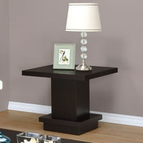 Mbala Cappuccino Square Pedestal End Table