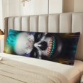 thumbnail image 2 of Balery Modern Abstract Colorful Skull C Funda Protectora para Almohada Corporal de Algodón Hipoalergénico con Cierre(55 x 21 pulgadas), Almohadas No Incluidas, 2 of 7