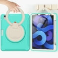 thumbnail image 4 of Kids Friendly Hybrid Case for Samsung Galaxy Tab A9 8.7" 2023 SM-X110/SM-X115, Rugged Case with Rotating Ring Stand Pencil Holder Heavy Duty Protection Slim Fit Silicone PC Case, Mintgreen, 4 of 13