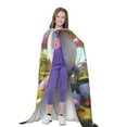 thumbnail image 4 of Honeii Dreamy Mushroom House Print Poncho Cape, Cloak Coat, Snuggly Hooded Wearable Blanket, Hooded Cape For Teenagers,Halloween Costumes-Medium, 4 of 7