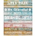 thumbnail image 2 of Knutsen, Conrad 12x14 White Modern Wood Framed Museum Art Print Titled - Life Rules, 2 of 4
