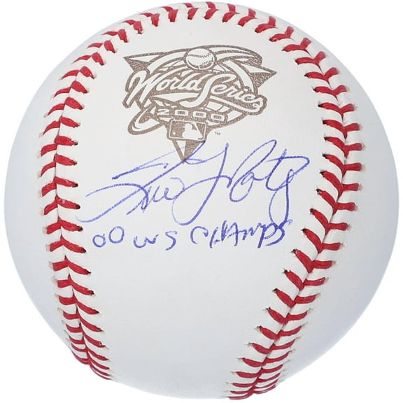 Tino Martinez New York Yankees Autographed 2000 World Series Logo Baseball with "00 WS Champs" Inscription - Fanatics Authentic Certified