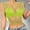 Green, variant on Women's Sleeveless Rhinestone Fishnet Mesh Beach Cover-Up Top, Sheer Cropped Tunic, Lightweight Swimwear for Pool, Beach, Raves, Parties and Casual Wear Black L