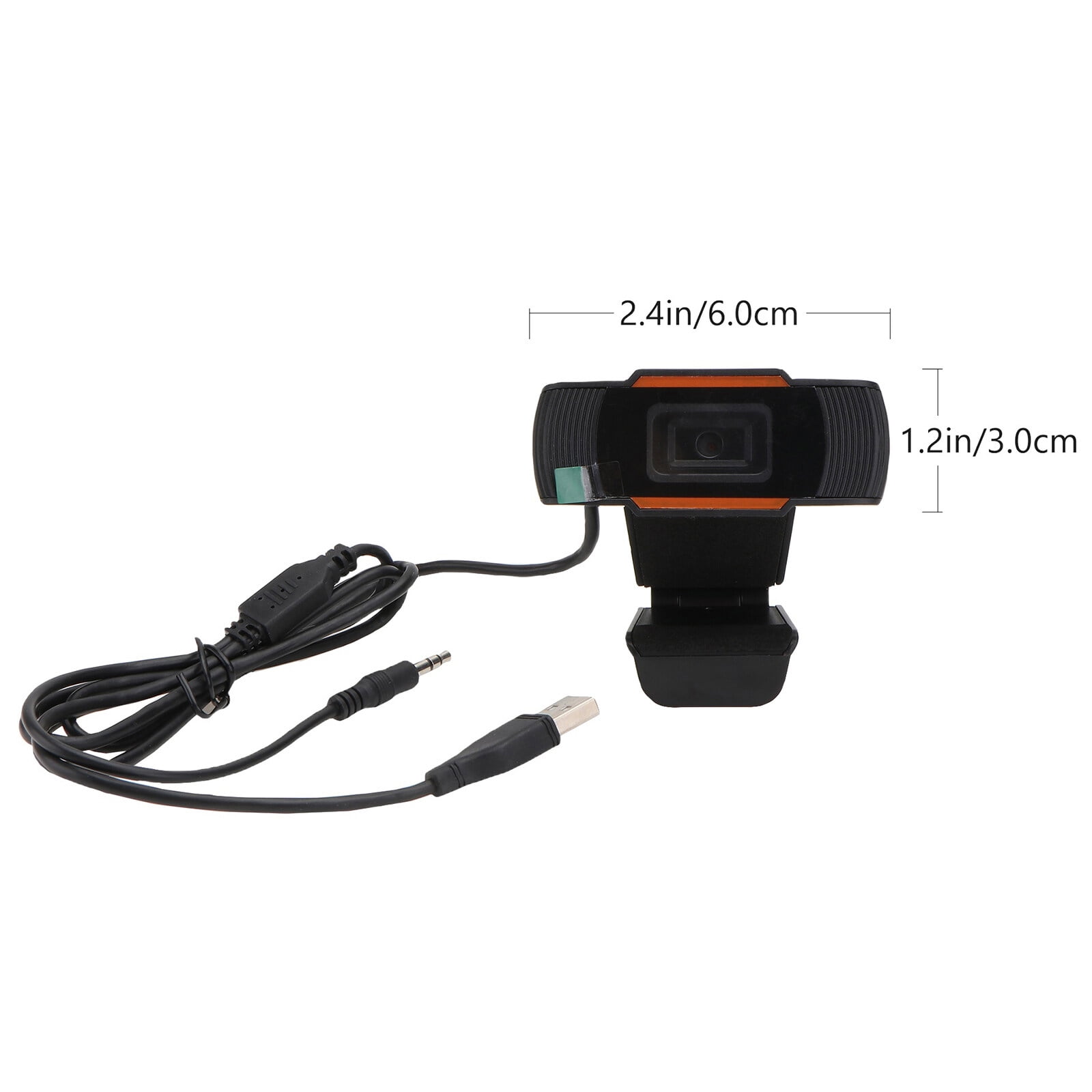 RUNROTOO webcam usb Webcam Black Plastic Transmit Sound within 10 Meters for Online Meetings 1Pcs