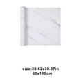 thumbnail image 4 of Vikakiooze 118 78 40in Three Sizes White Marbled Paper Countertop Rainproof Wallpaper Peel And Stick Wallpaper Roll Self Adhesive Removable For Kitchen Cabin, 4 of 7