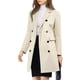 thumbnail image 5 of Abrigo de invierno para mujer INSPIRE CHIC con solapa muestrera, abrigo trinchera de doble botonadura, talla XL, color beige, 5 of 7