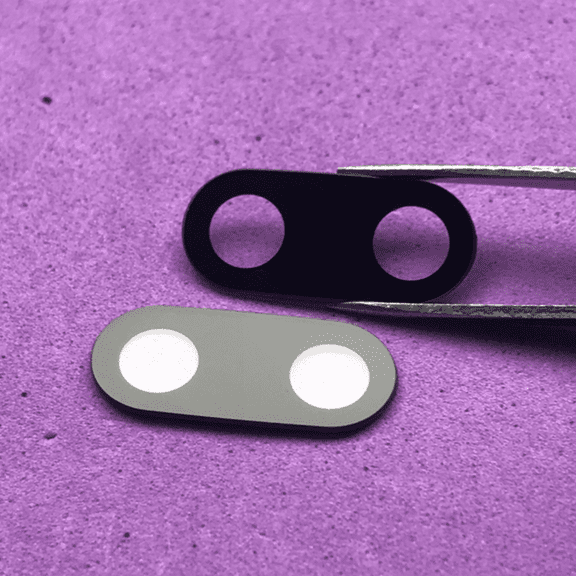 Black Durable Glass Replacement Rear Back Camera Lens Glass Cover Case Sticker For BlackBerry KEY 2