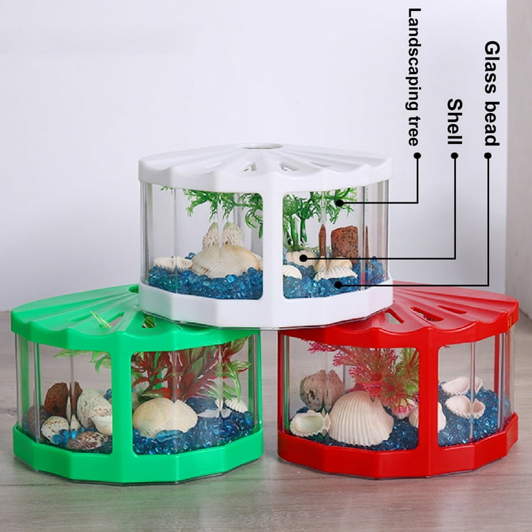 Stackable Small Fish Tank Broken Proof Building Block Fish Tank for Turtles Odor Free Walmart