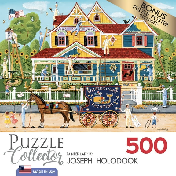 RoseArt Puzzle Collector 500-Piece Painted Lady Jigsaw Puzzle