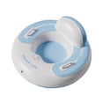 thumbnail image 3 of Neumático de nieve inflable, trineo de nieve inflable, juguete portátil para actividades al aire libre, resistente, ideal para deportes familiares y d Azul, 3 of 6