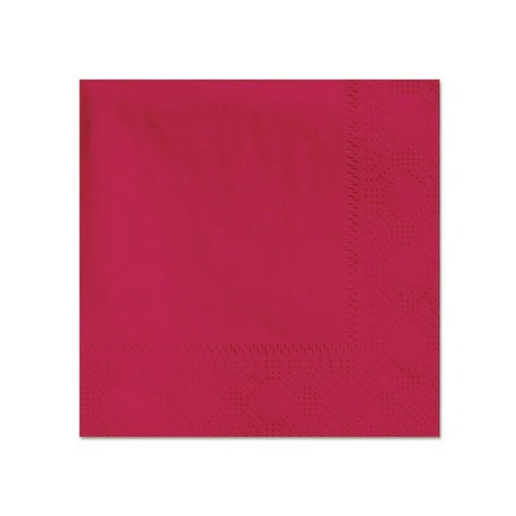Beverage Napkins, 2-Ply, 9 1/2 x 9 1/2, Red, 1000/Carton HFM180311