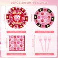 thumbnail image 4 of Princess Birthday Party Decorations, 96 Pcs Four Ever a Princess Plates and Napkins Forks Tableware Set, Girls 4th Birthday Party Supplies Disposable Plates Set for 24, 4 of 7