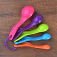 thumbnail image 3 of Set of Five Measuring Spoons 5 Pieces in 5 Colors Measuring Spoon Plastic Measuring Cup Cooking Baking Dosing, 3 of 5